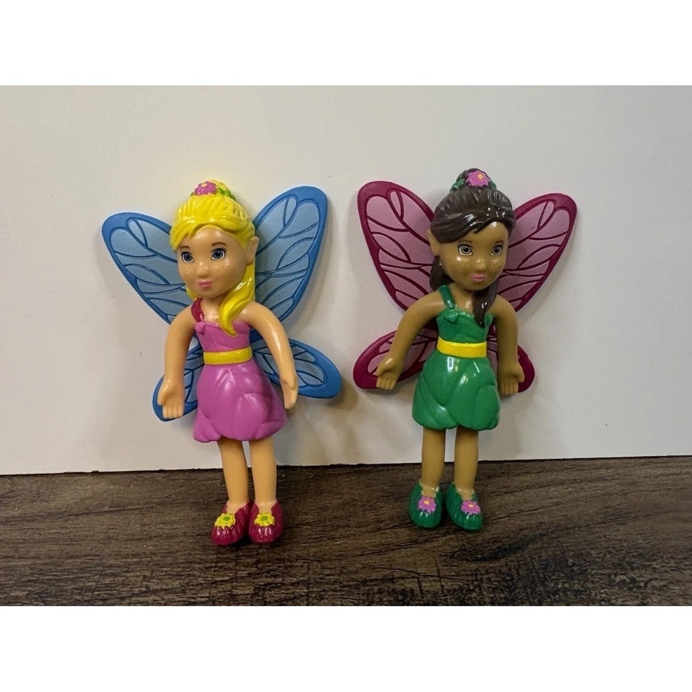 Lot Of 2 Lakeshore Fairy Land Fairies 3.5" Figures Plastic Enchanted Forest